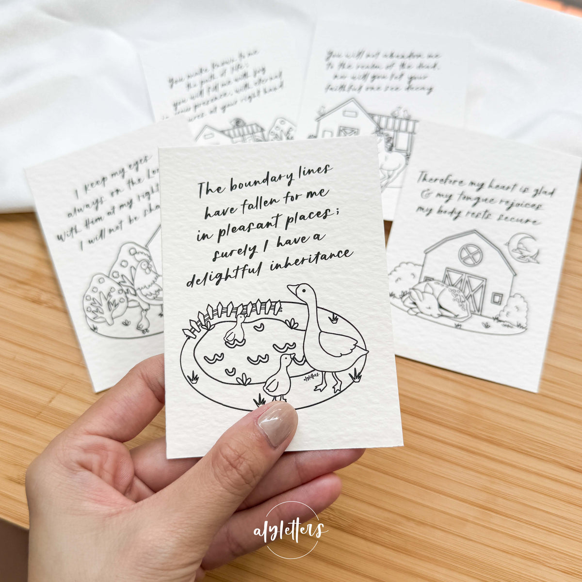 Psalm 16 | 8 Mini Blessing Cards