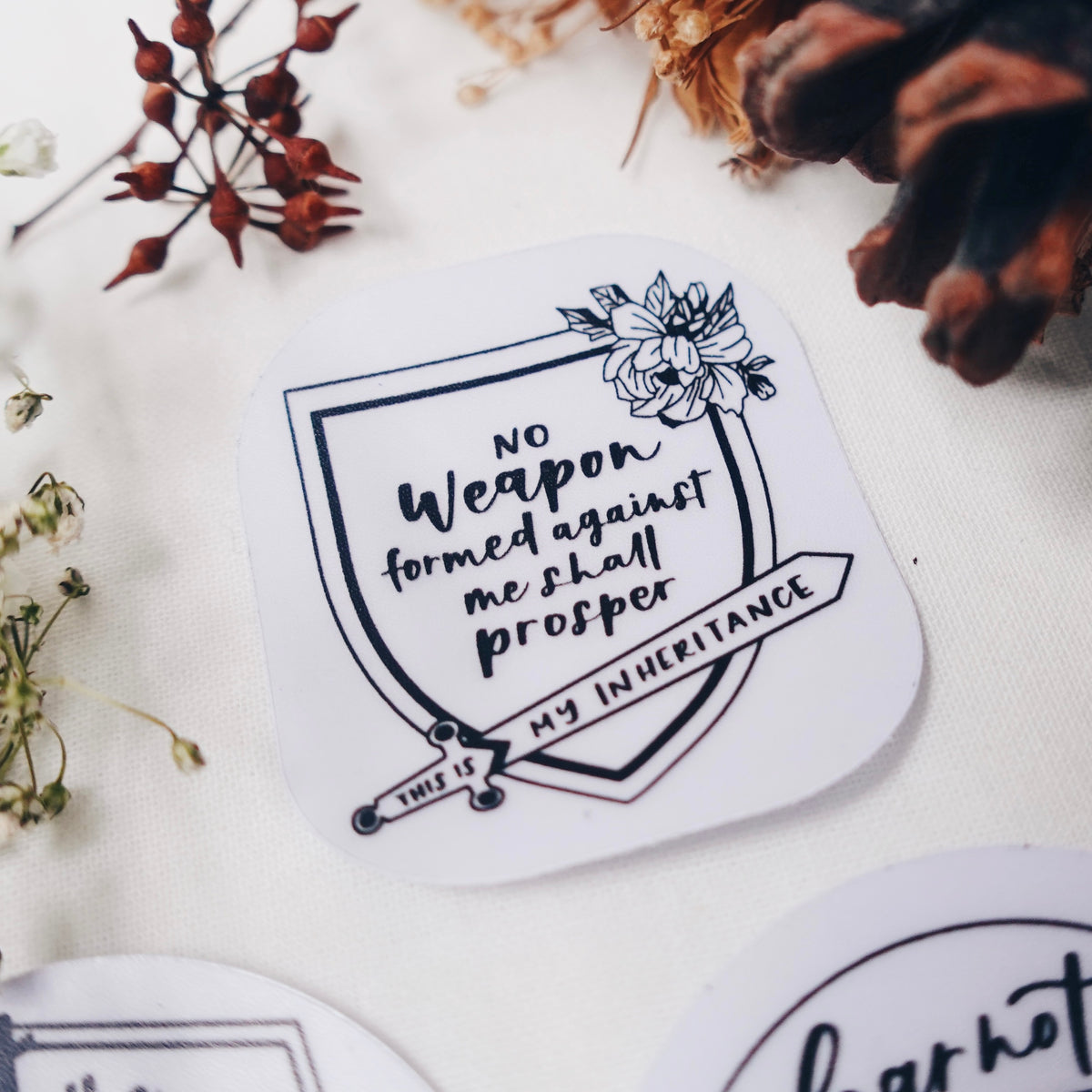 No Weapon | 3 Individual Matte Stickers