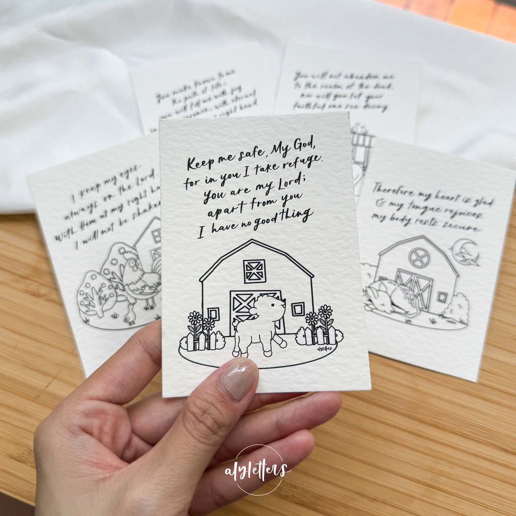 Psalm 16 | 8 Mini Blessing Cards