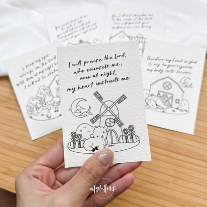 Psalm 16 | 8 Mini Blessing Cards