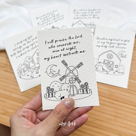 Psalm 16 | 8 Mini Blessing Cards