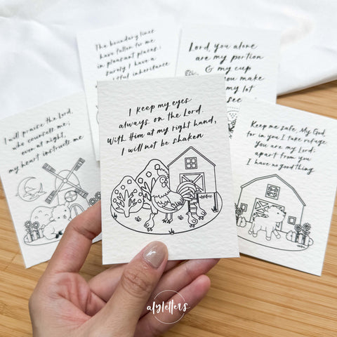 Psalm 16 | 8 Mini Blessing Cards