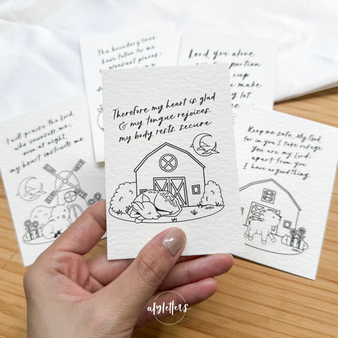 Psalm 16 | 8 Mini Blessing Cards