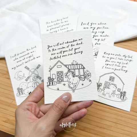 Psalm 16 | 8 Mini Blessing Cards