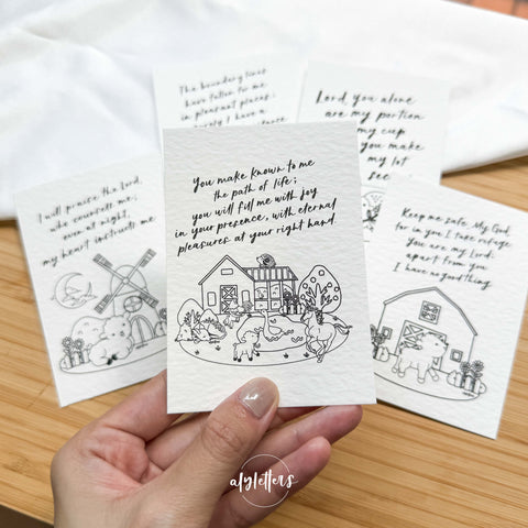 Psalm 16 | 8 Mini Blessing Cards