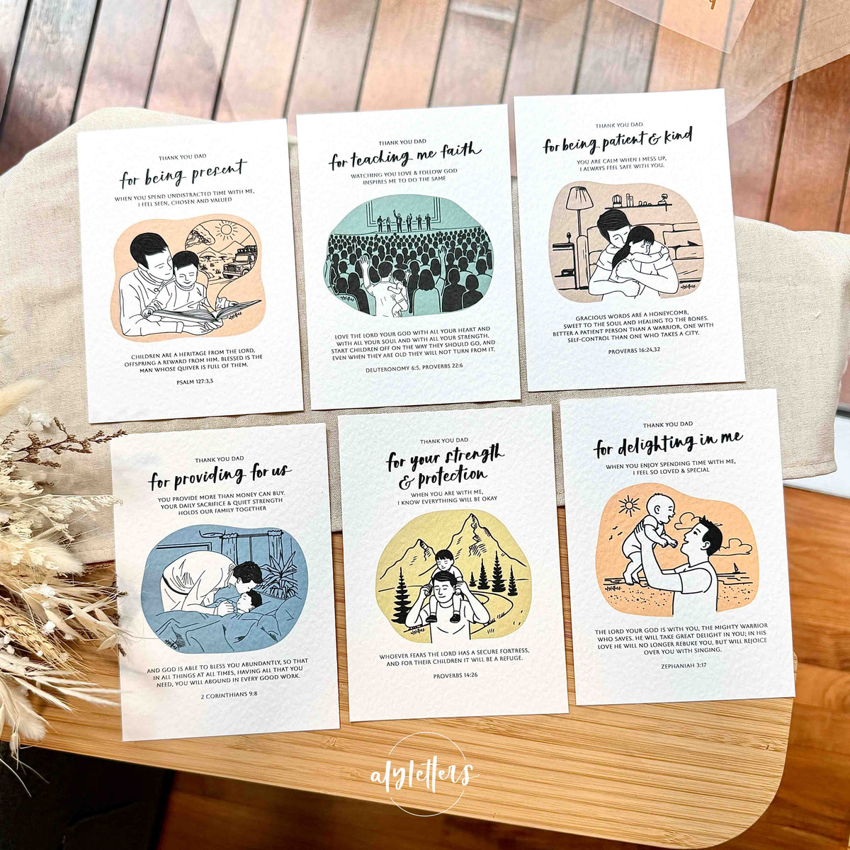 Thank You Dad | 6 Blessing Cards