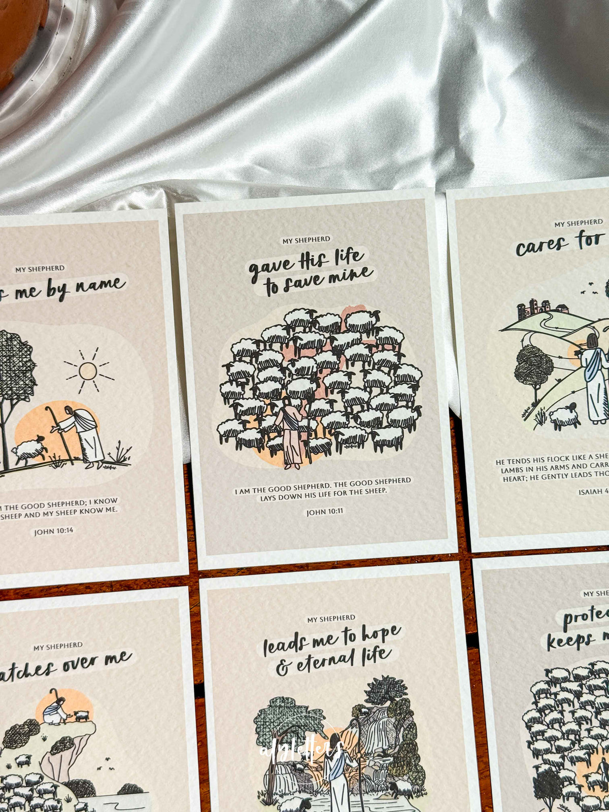 My Shepherd (Neutrals) | 6 Blessing Cards