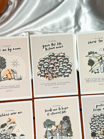 My Shepherd (Neutrals) | 6 Blessing Cards