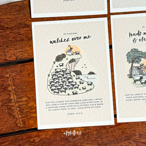 My Shepherd (Neutrals) | 6 Blessing Cards