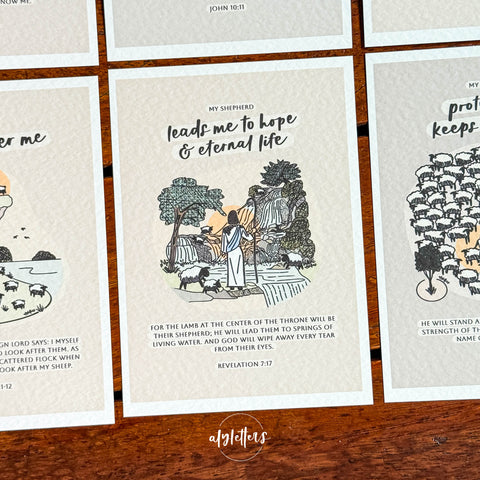 My Shepherd (Neutrals) | 6 Blessing Cards