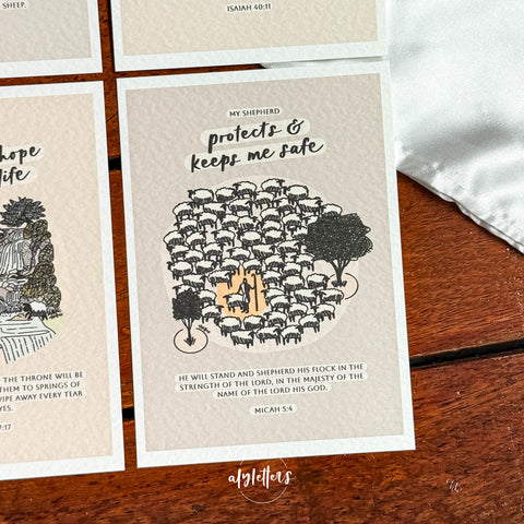 My Shepherd (Neutrals) | 6 Blessing Cards
