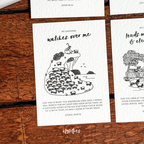 My Shepherd | 6 Mini Blessing Cards