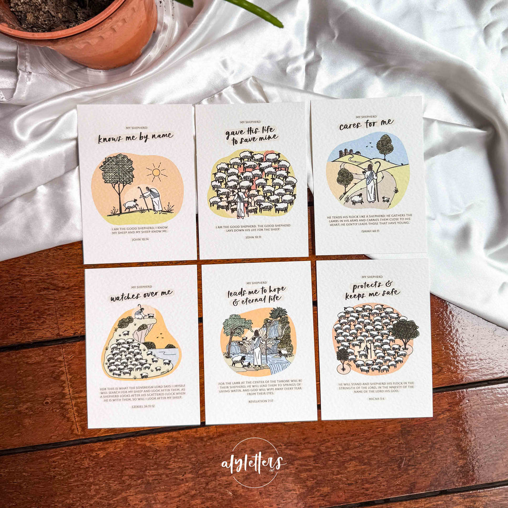 My Shepherd (Bright Colours) | 6 Blessing Cards