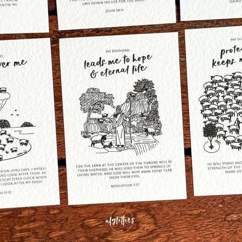 My Shepherd | 6 Mini Blessing Cards