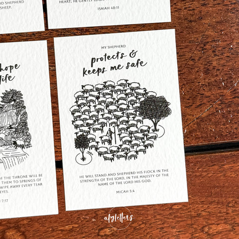 My Shepherd | 6 Mini Blessing Cards