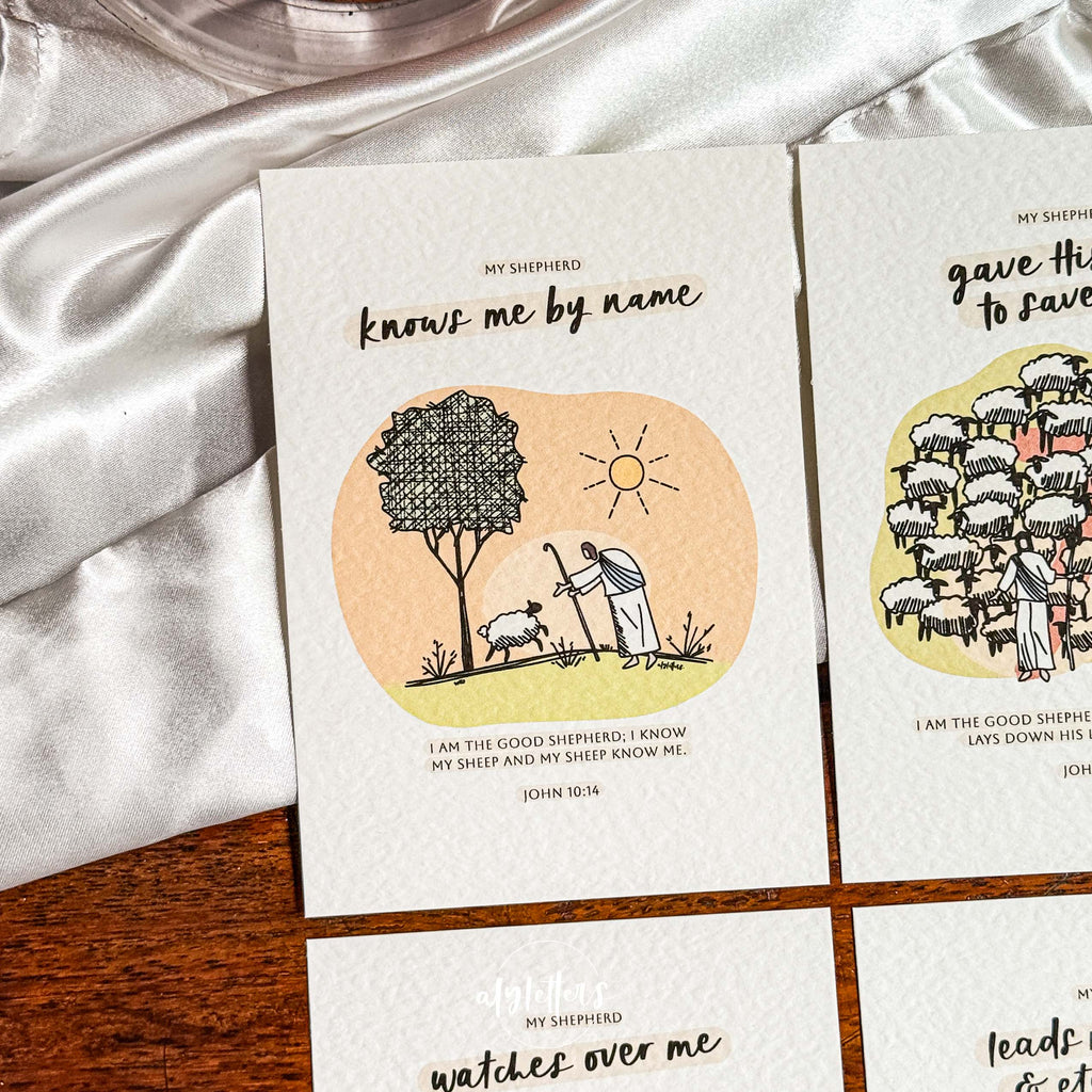 My Shepherd (Bright Colours) | 6 Blessing Cards