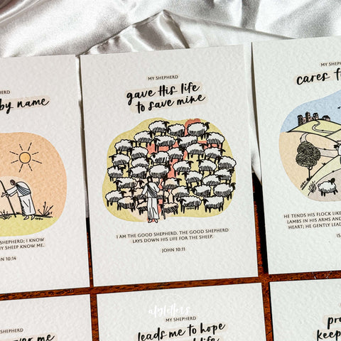My Shepherd (Bright Colours) | 6 Blessing Cards