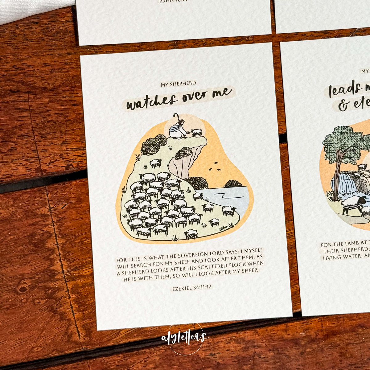 My Shepherd (Bright Colours) | 6 Blessing Cards