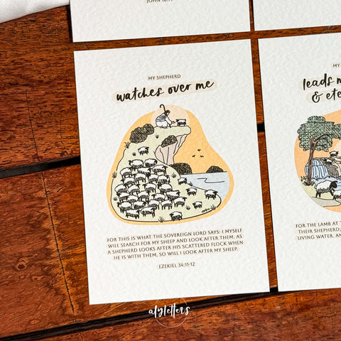 My Shepherd (Bright Colours) | 6 Blessing Cards