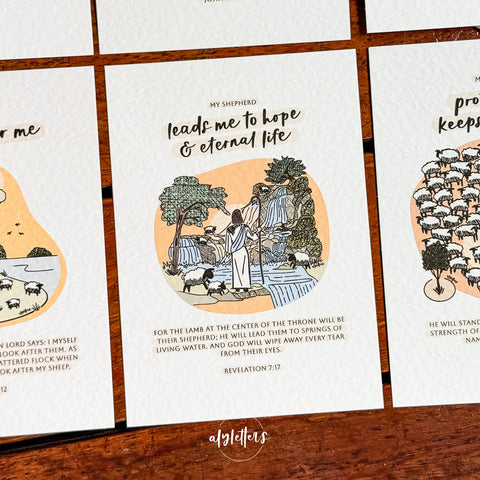 My Shepherd (Bright Colours) | 6 Blessing Cards