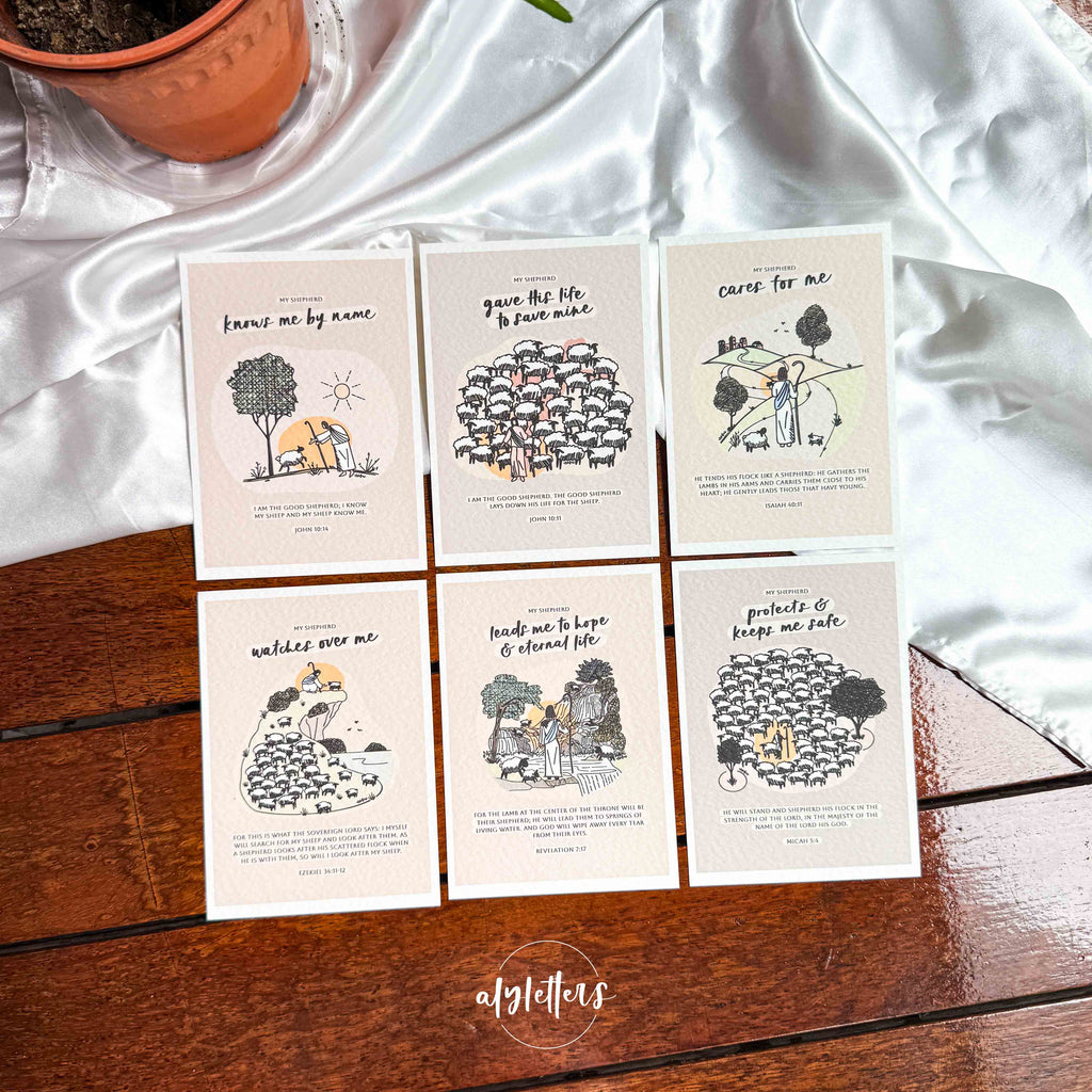 My Shepherd (Neutrals) | 6 Blessing Cards