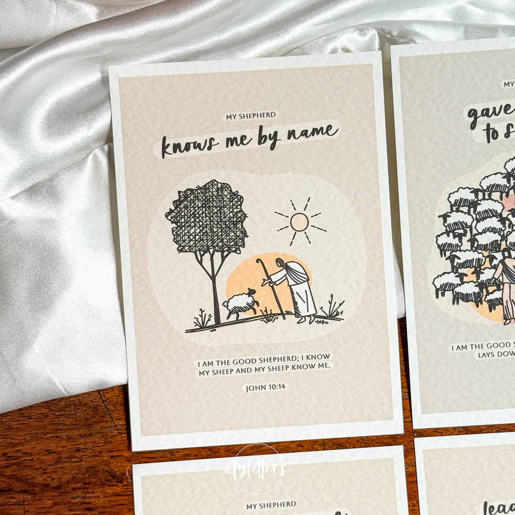 My Shepherd (Neutrals) | 6 Blessing Cards