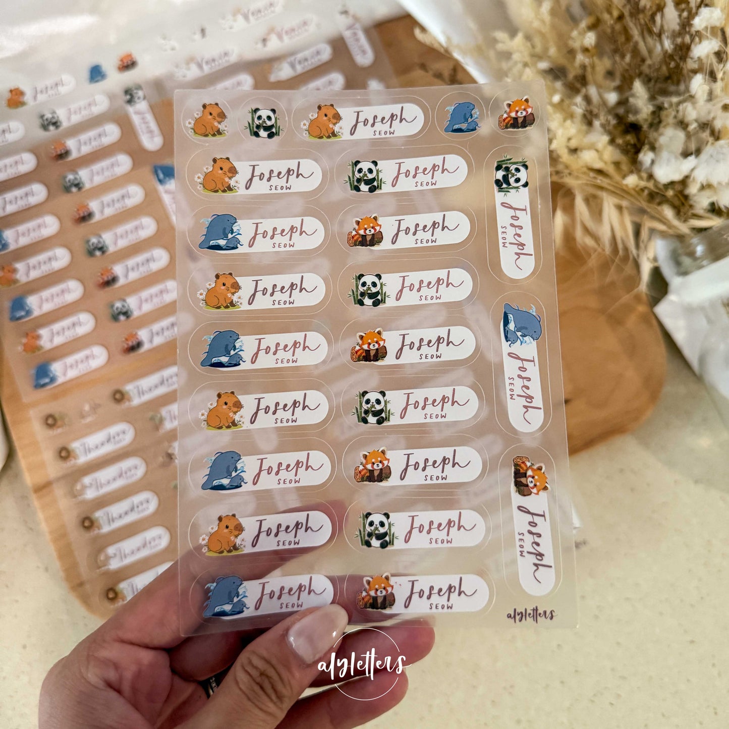 Bespoke Name Stickers (first 50 names only)