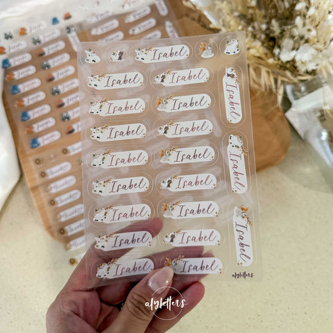 Bespoke Name Stickers (First 50 orders, Till 1 Feb Only!)