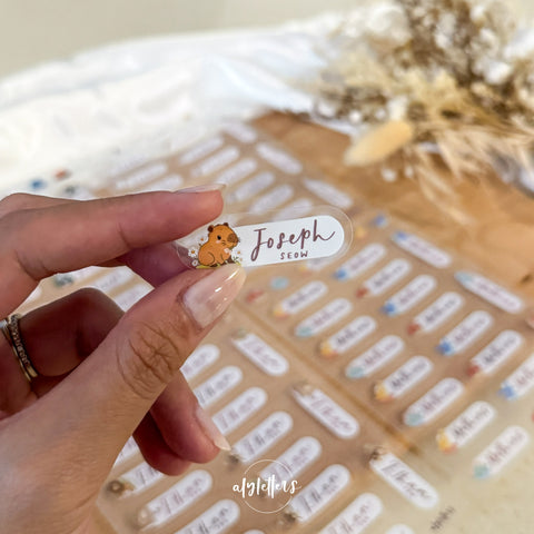 Bespoke Name Stickers (First 50 orders, Till 1 Feb Only!)