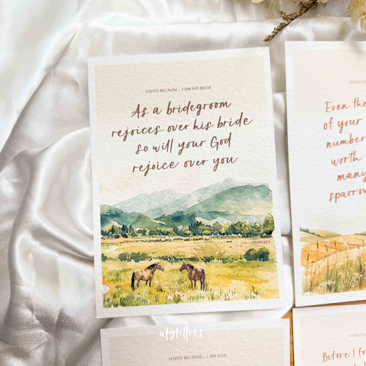 Loved Because | 6 Blessing Cards