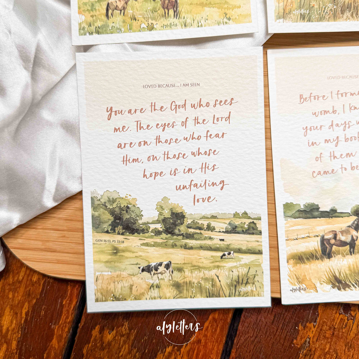 Loved Because | 6 Blessing Cards