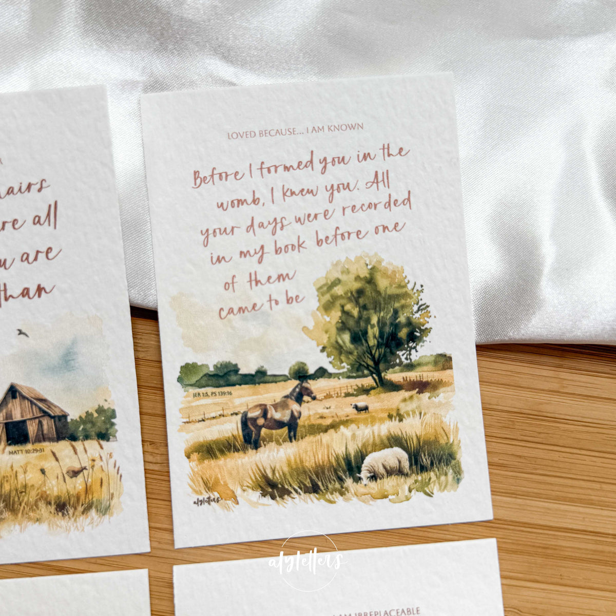 Loved Because | 6 Mini Blessing Cards