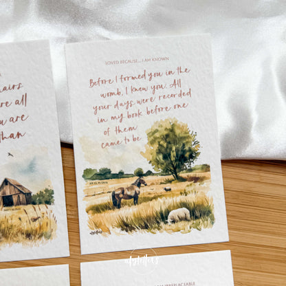 Loved Because | 6 Mini Blessing Cards