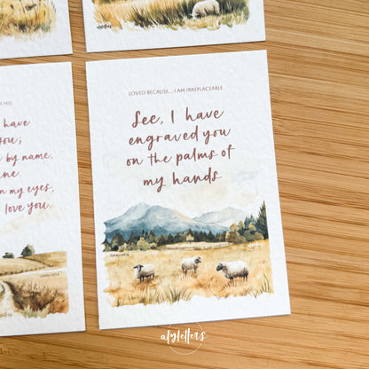 Loved Because | 6 Mini Blessing Cards