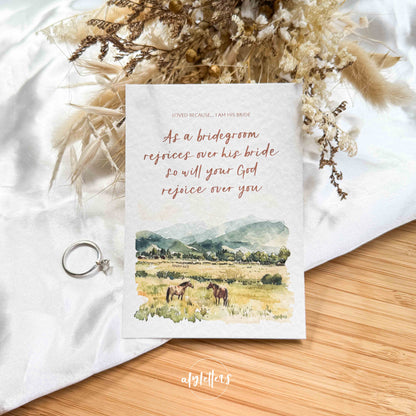 Loved Because | 6 Mini Blessing Cards