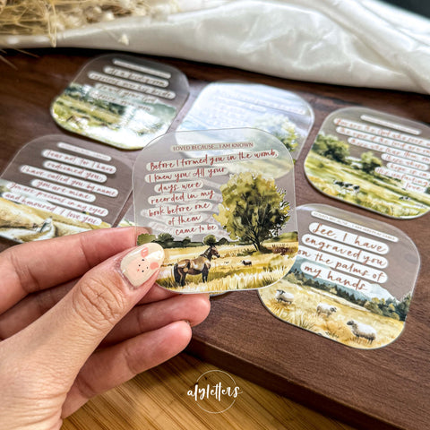 Loved Because | 6 Individual Stickers (NEW)