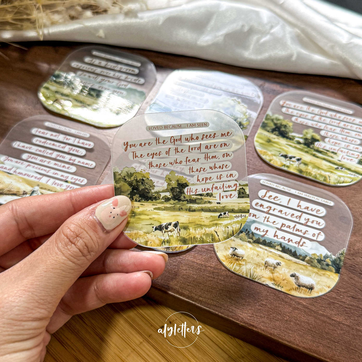 Loved Because | 6 Individual Stickers