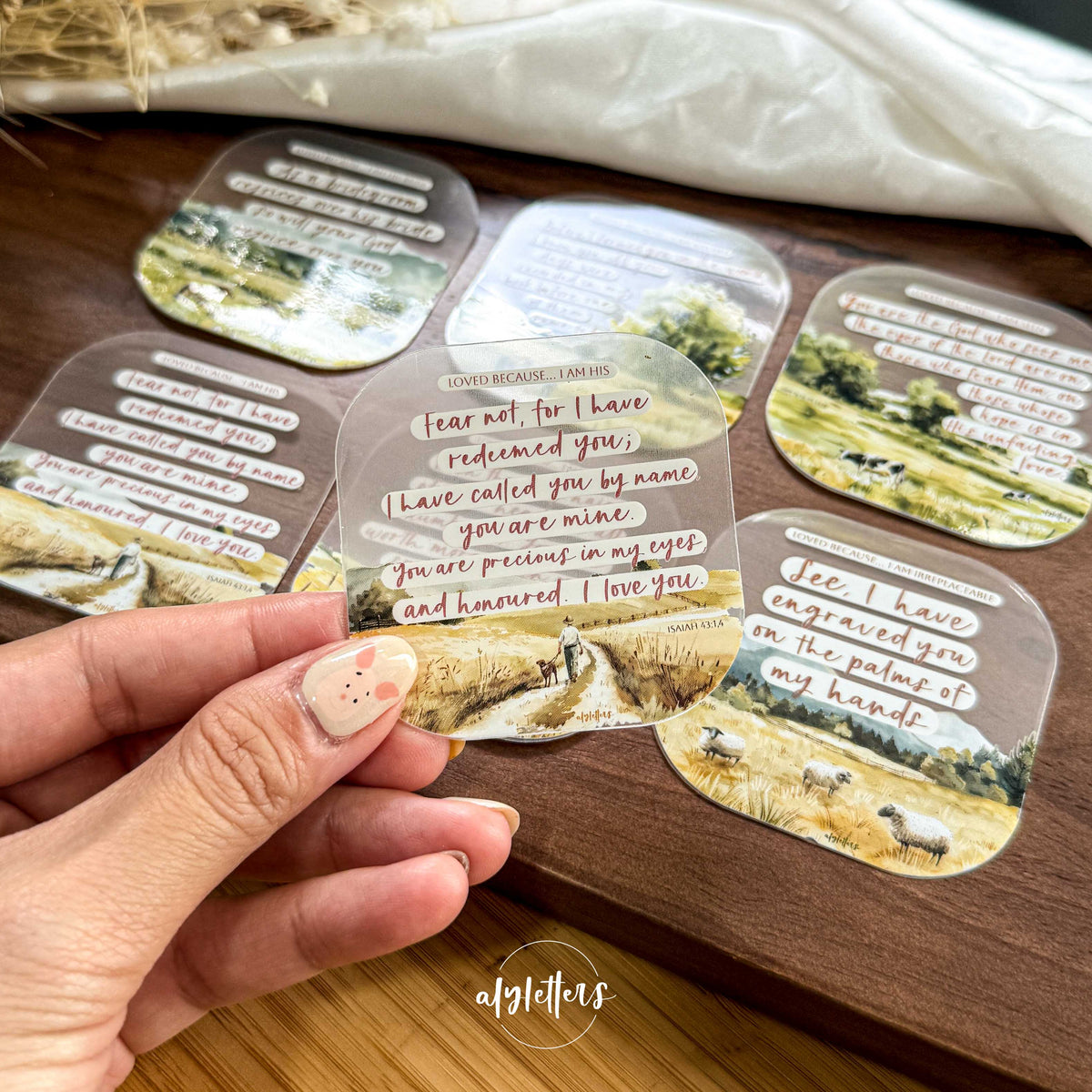 Loved Because | 6 Individual Stickers