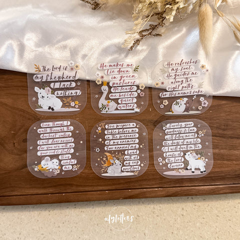 Psalm 23 | 6 Individual Stickers
