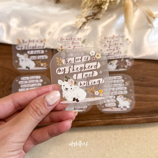 Psalm 23 | 6 Individual Stickers