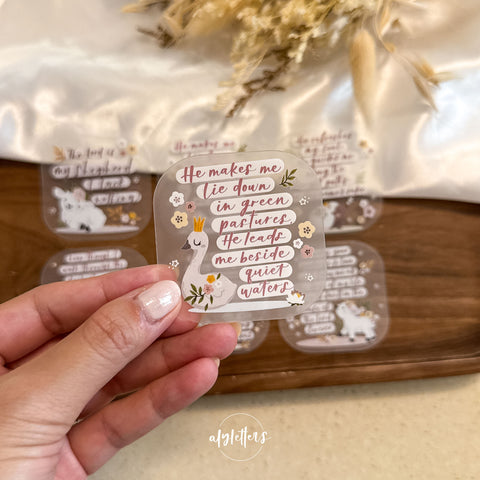 Psalm 23 | 6 Individual Stickers