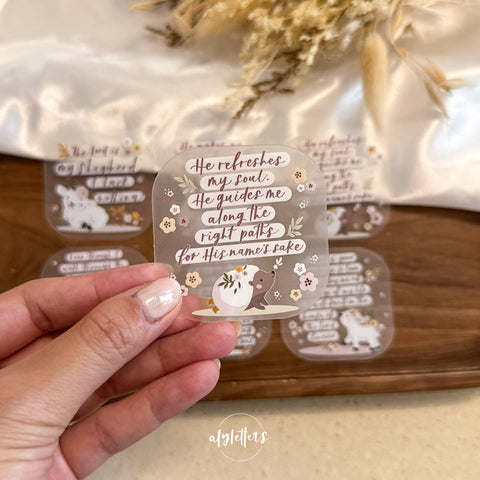 Psalm 23 | 6 Individual Stickers