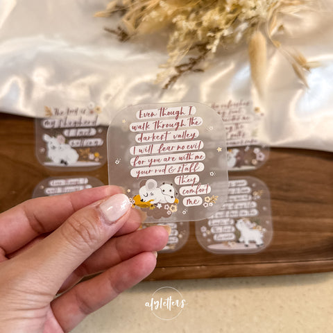 Psalm 23 | 6 Individual Stickers