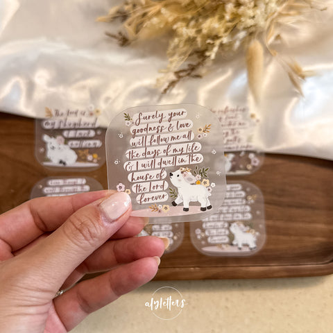 Psalm 23 | 6 Individual Stickers