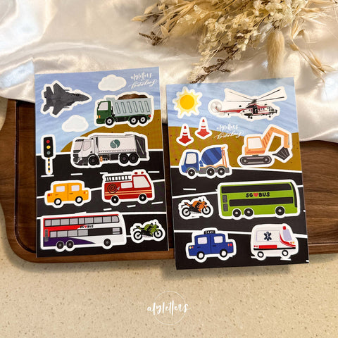 SG On Wheels | 2 Sticker Sheets