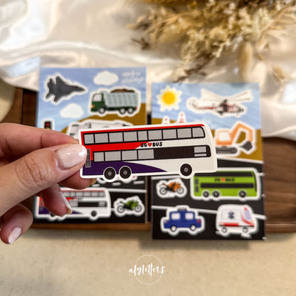 SG On Wheels | 2 Sticker Sheets