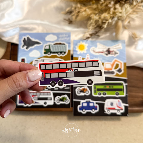 SG On Wheels | 2 Sticker Sheets
