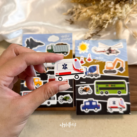 SG On Wheels | 2 Sticker Sheets