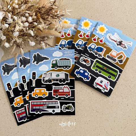 SG On Wheels | 2 Sticker Sheets