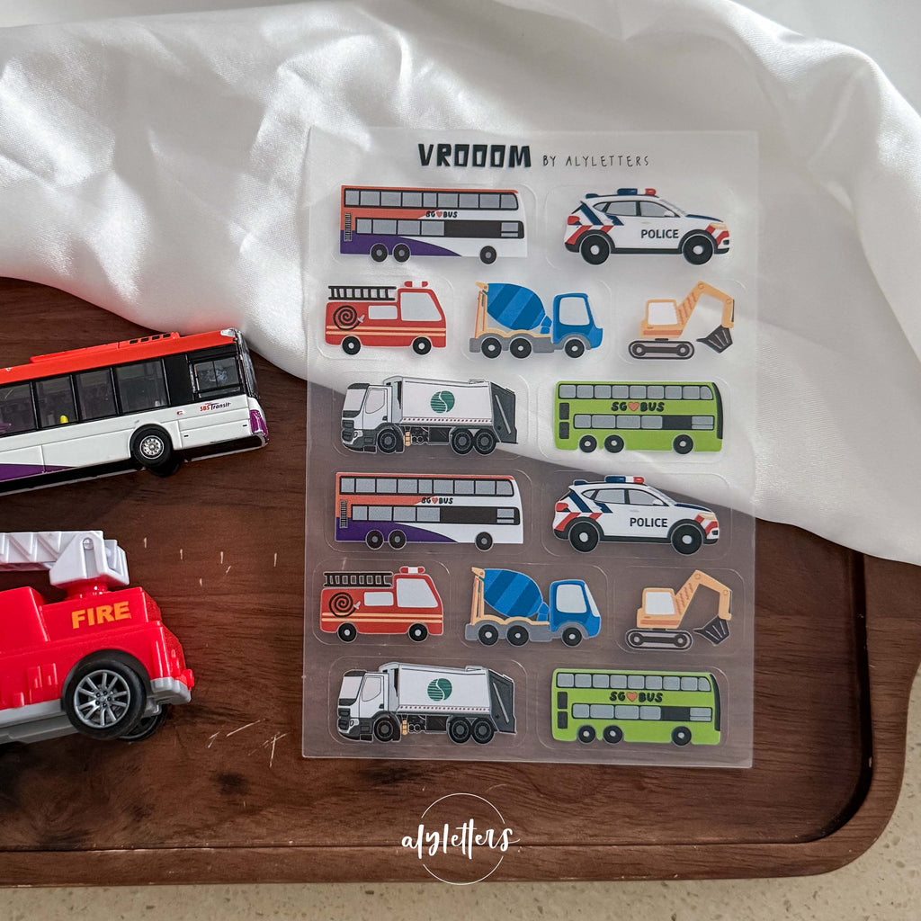 Vrooom (SG Buses Edition) | Sticker Sheet